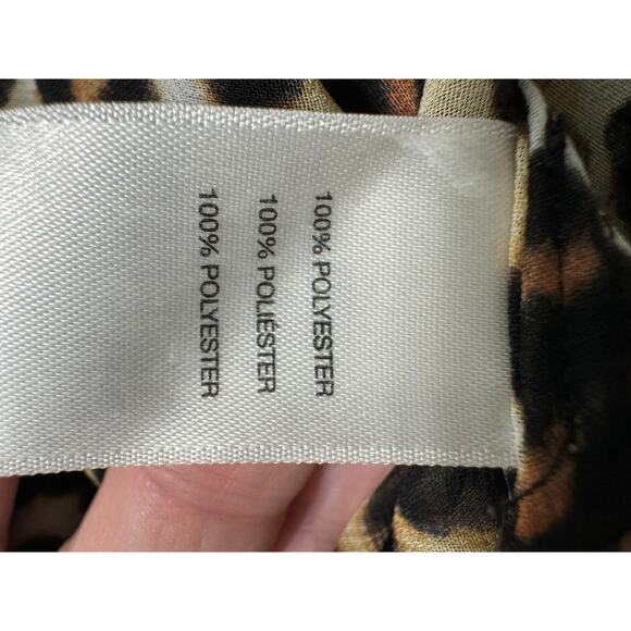 Chico's Sheer Leopard Hi Low Tunic Top 2 Large - Picture 7 of 7